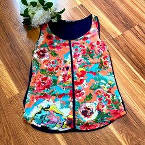 Adrianna Papell Floral Tank Top
